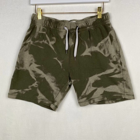 Cedarwood State Mens Sz S Custom Reverse Tie Dye Sweat Shorts Drawstring Pockets - Picture 1 of 9